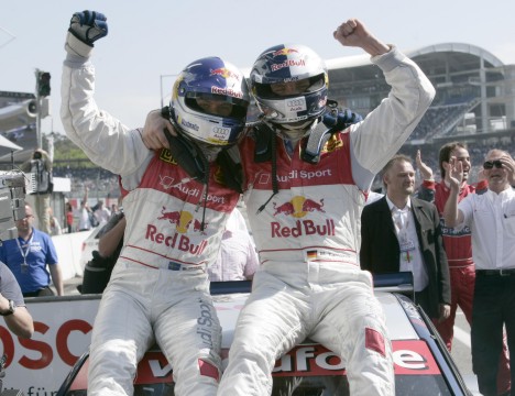 To glade Red Bull Audi Sport-kørere